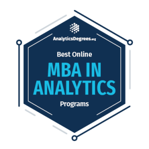 Badge for the Best Online MBA in Analytics Programs Award