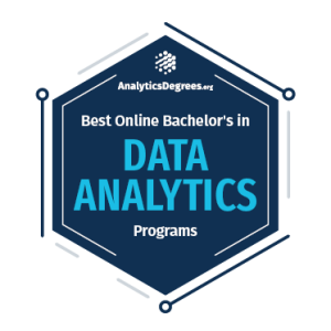 Rankings Award Badge for Data Analytics Degree Programs